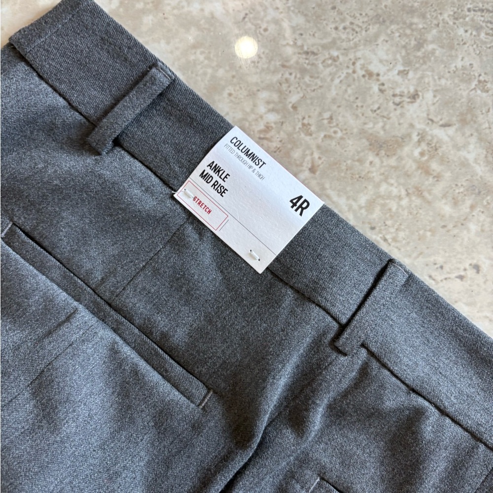 Express gray new size 4 regular ankle mid rise